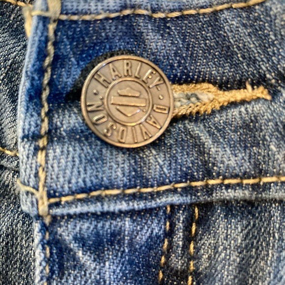 HARLEY-DAVIDSON Women’s Mid Rise Boot Cut Denim Jeans Size 6 - Picture 6 of 13